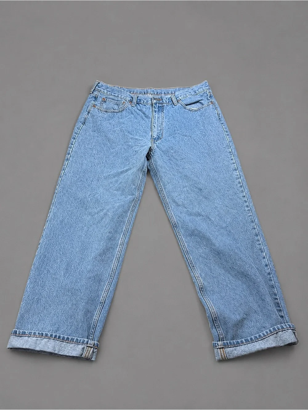 Levi’s Men’s 40x32 Light Wash Blue Jeans Relaxed Straight Leg 100% Cotton